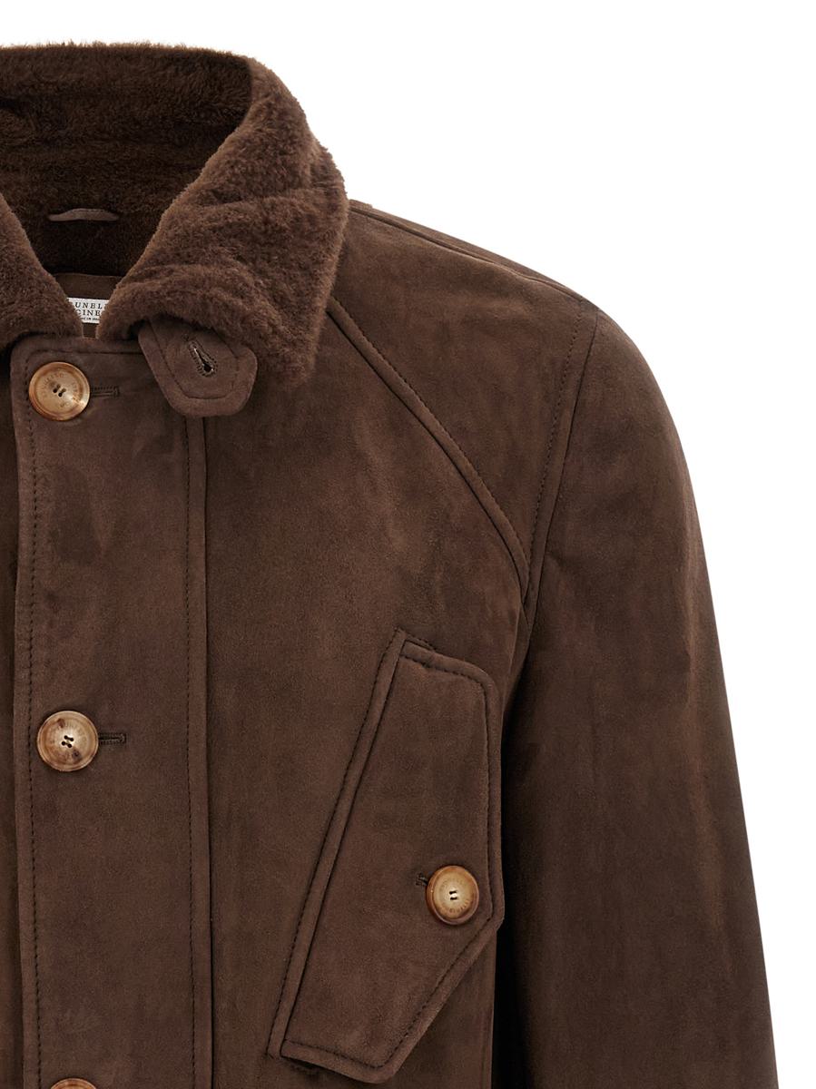 Brunello Cucinelli Parka-Modell Schaffelljacke