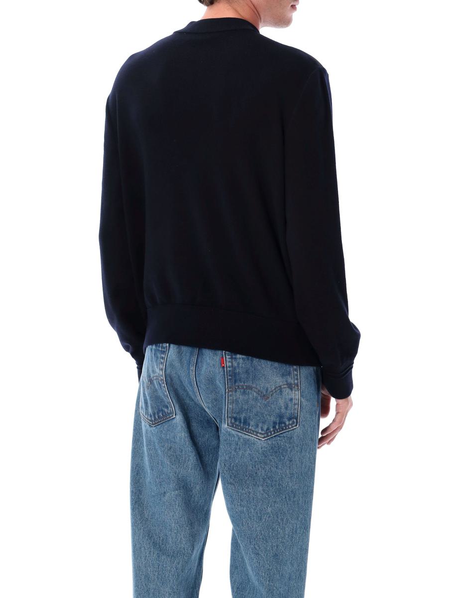 Moncler – Wollcardigan mit gepolsterter Vorderseite