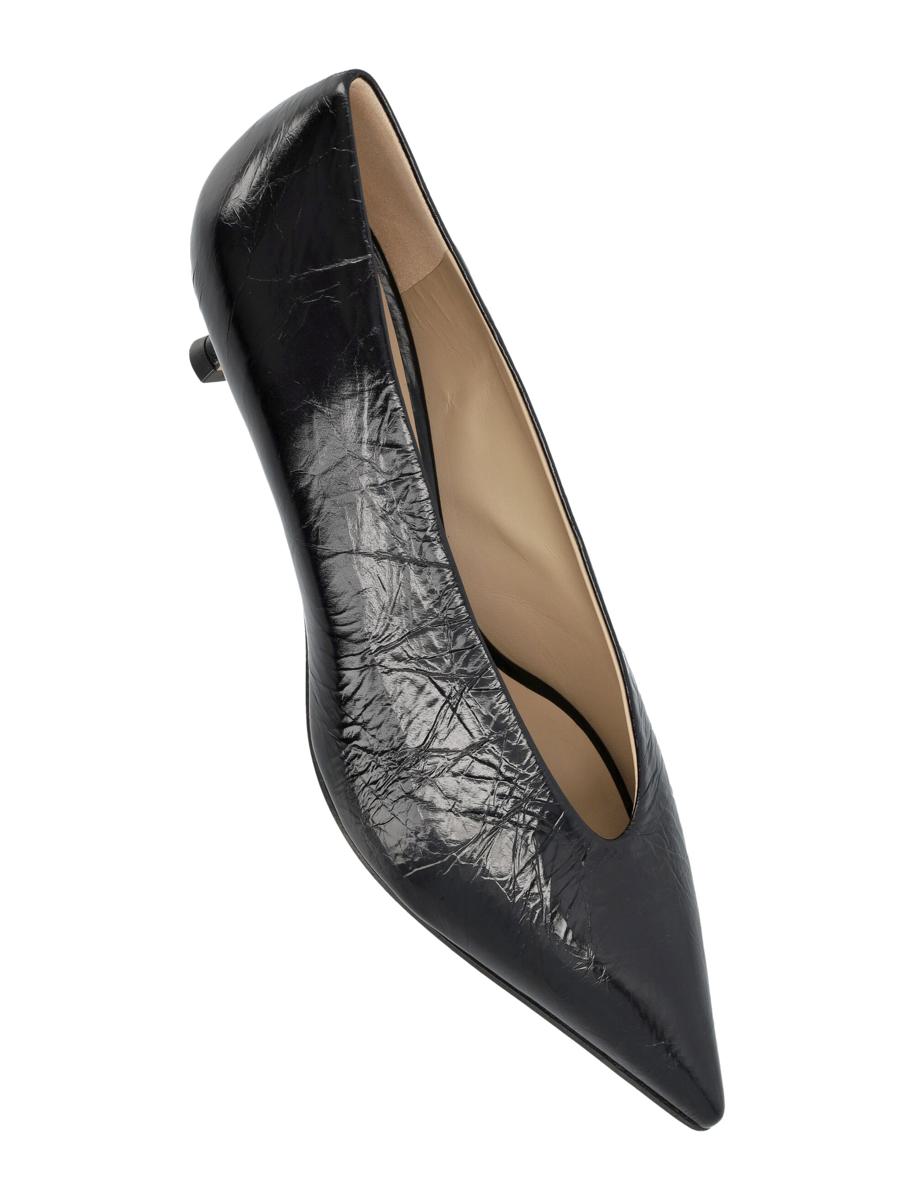 Le Monde Beryl Babouche Kitten Heels Schwarz Naplack