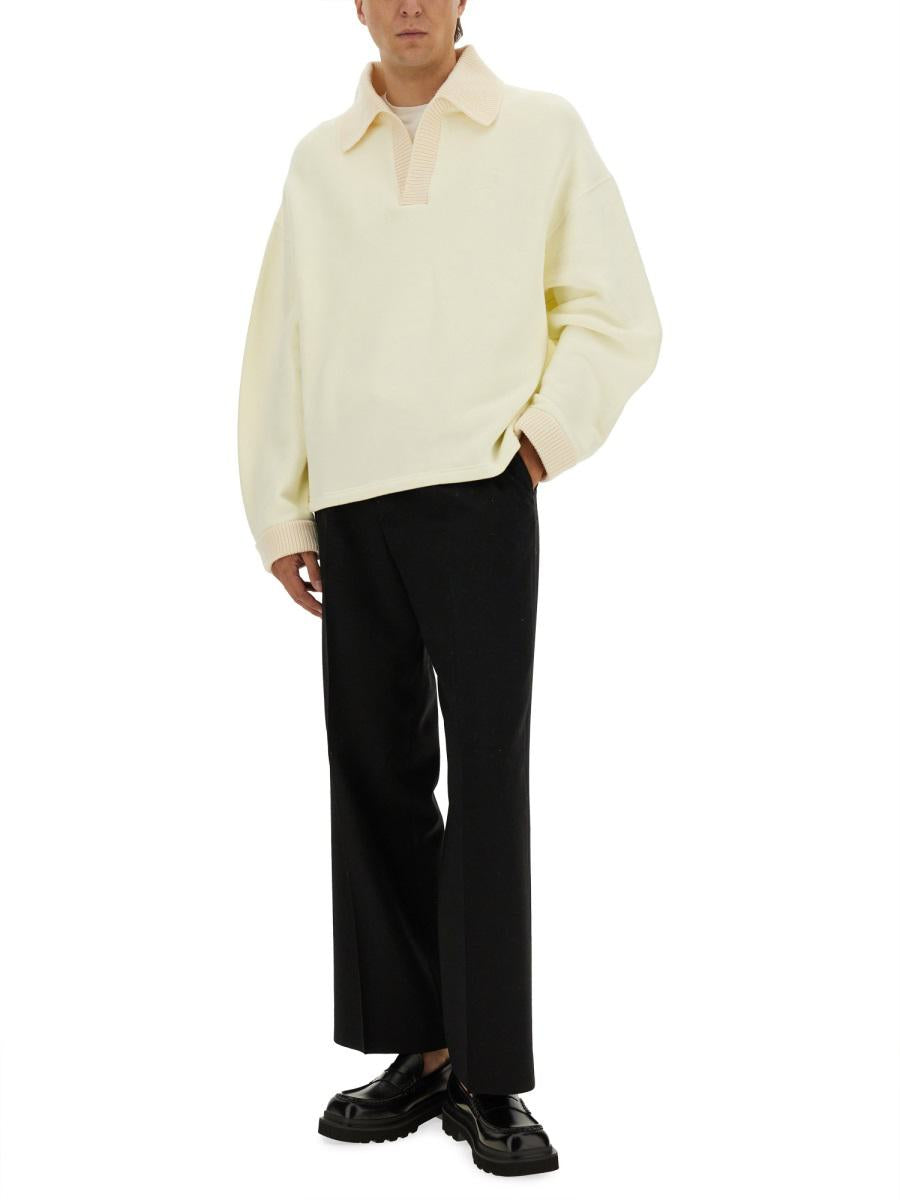 Jacquemus Langarm-Poloshirt „Stitch“