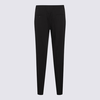 Lardini Schwarze Wollhose