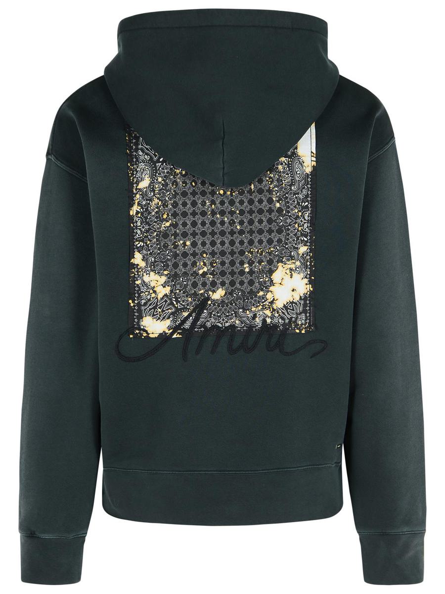 Amiri – Schwarzes Baumwoll-Sweatshirt „Bleach Bandana“