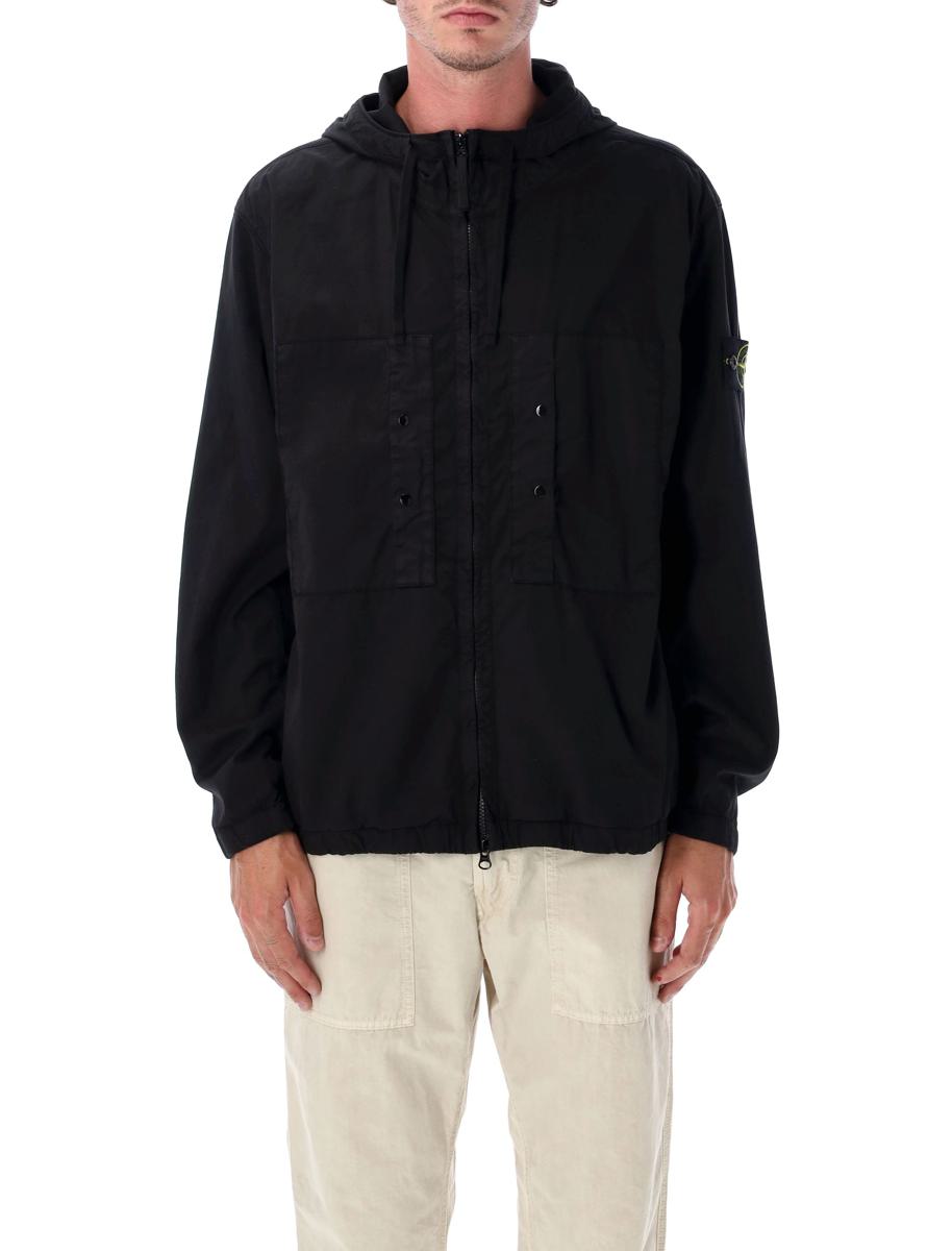 Stone Island Stretch-Kapuzenjacke aus Supima®-Baumwolltwill