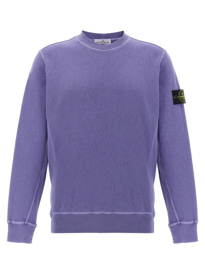 Sweatshirt mit Logo-Aufnäher von Stone Island