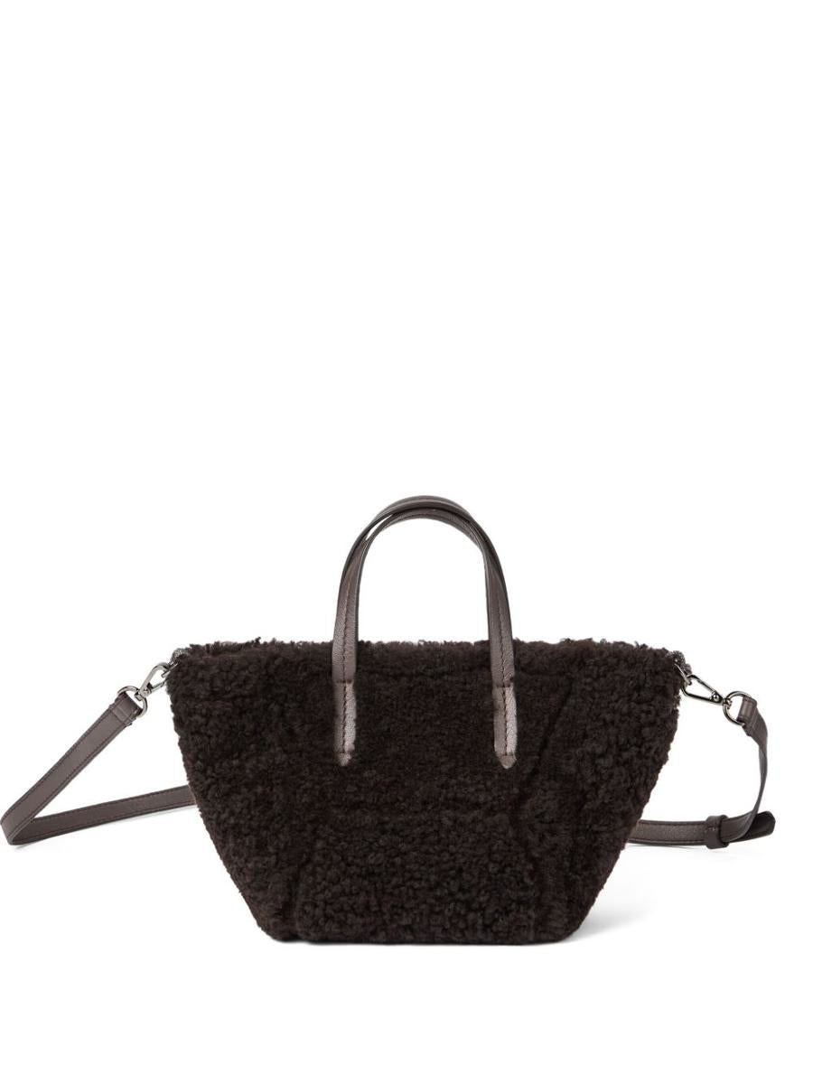 Brunello Cucinelli Pelz-Einkaufstasche