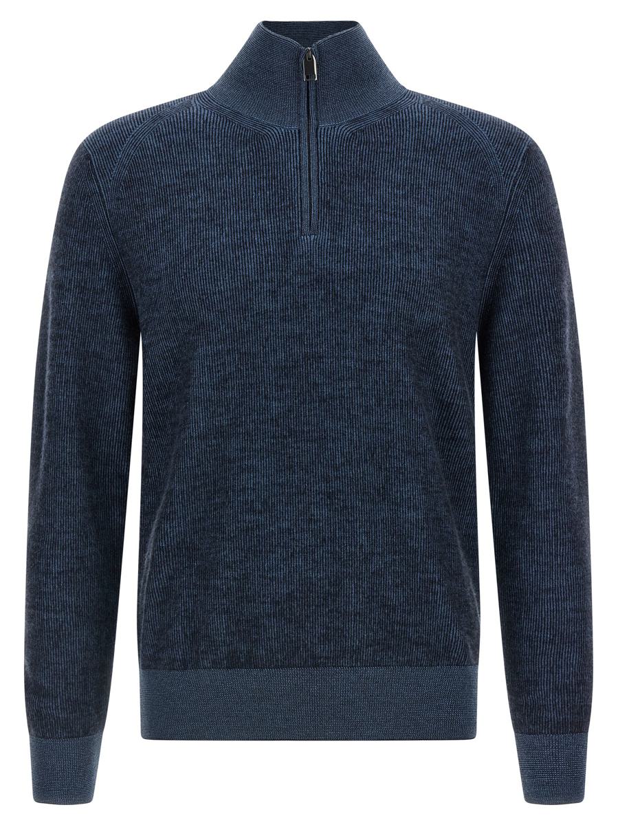 Brioni Pullover mit halbem Reißverschluss