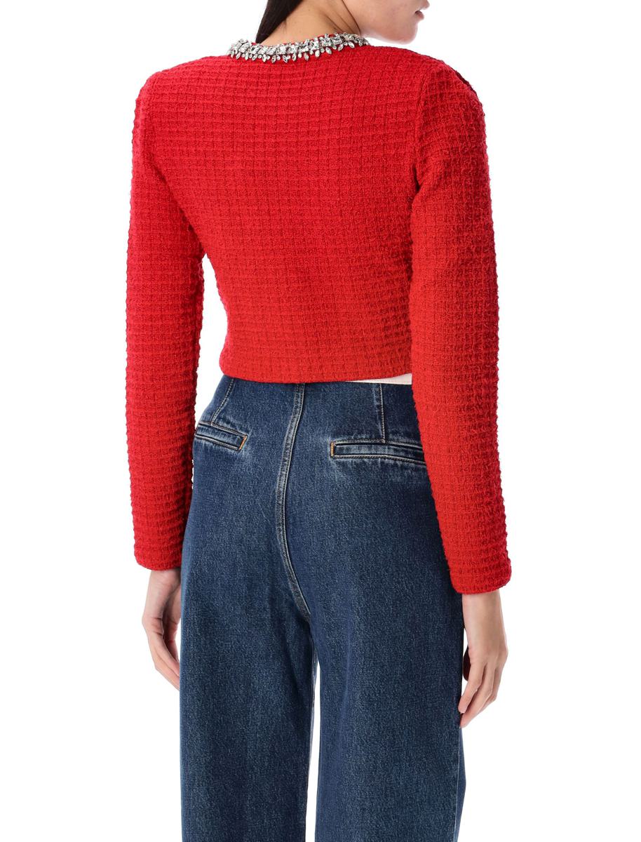 Self-Portrait – Strukturierte Strickjacke