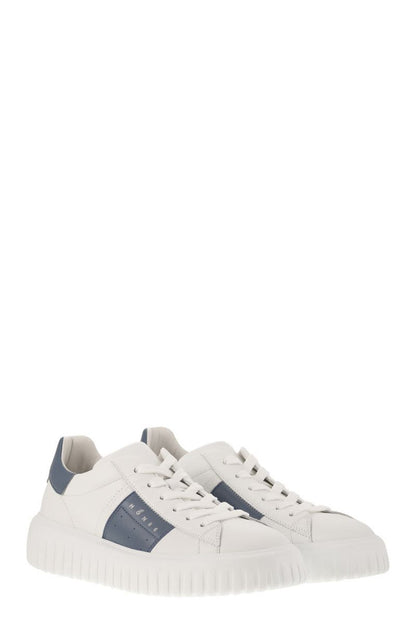 Hogan – Weiße Sneakers mit H-Streifen