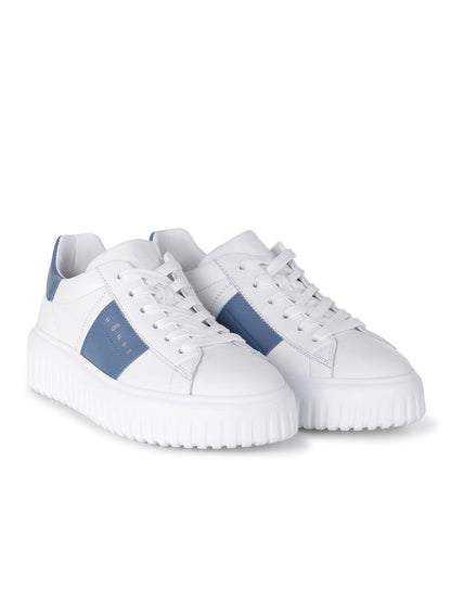 Hogan – Weiße Sneakers mit H-Streifen