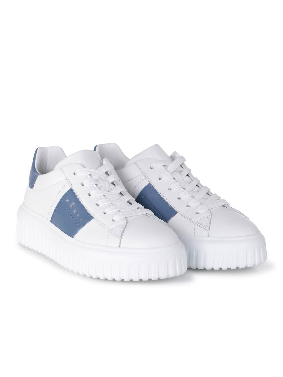 Hogan – Weiße Sneakers mit H-Streifen