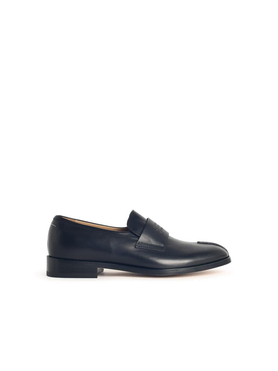 MM6 Maison Margiela – Schwarze Leder-Loafer