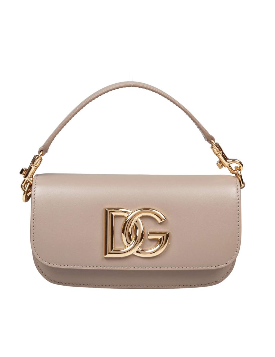 Dolce &amp; Gabbana 3,5" Umhängetasche aus Kalbsleder