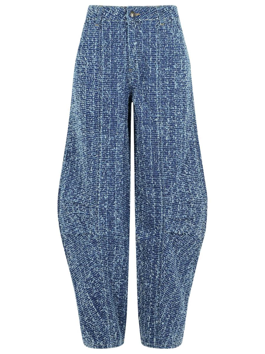 Rotate Birger Christensen – Baggy-Jeans aus blauer Baumwolle