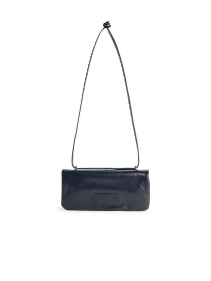 MM6 Maison Margiela Schwarze Ledertasche
