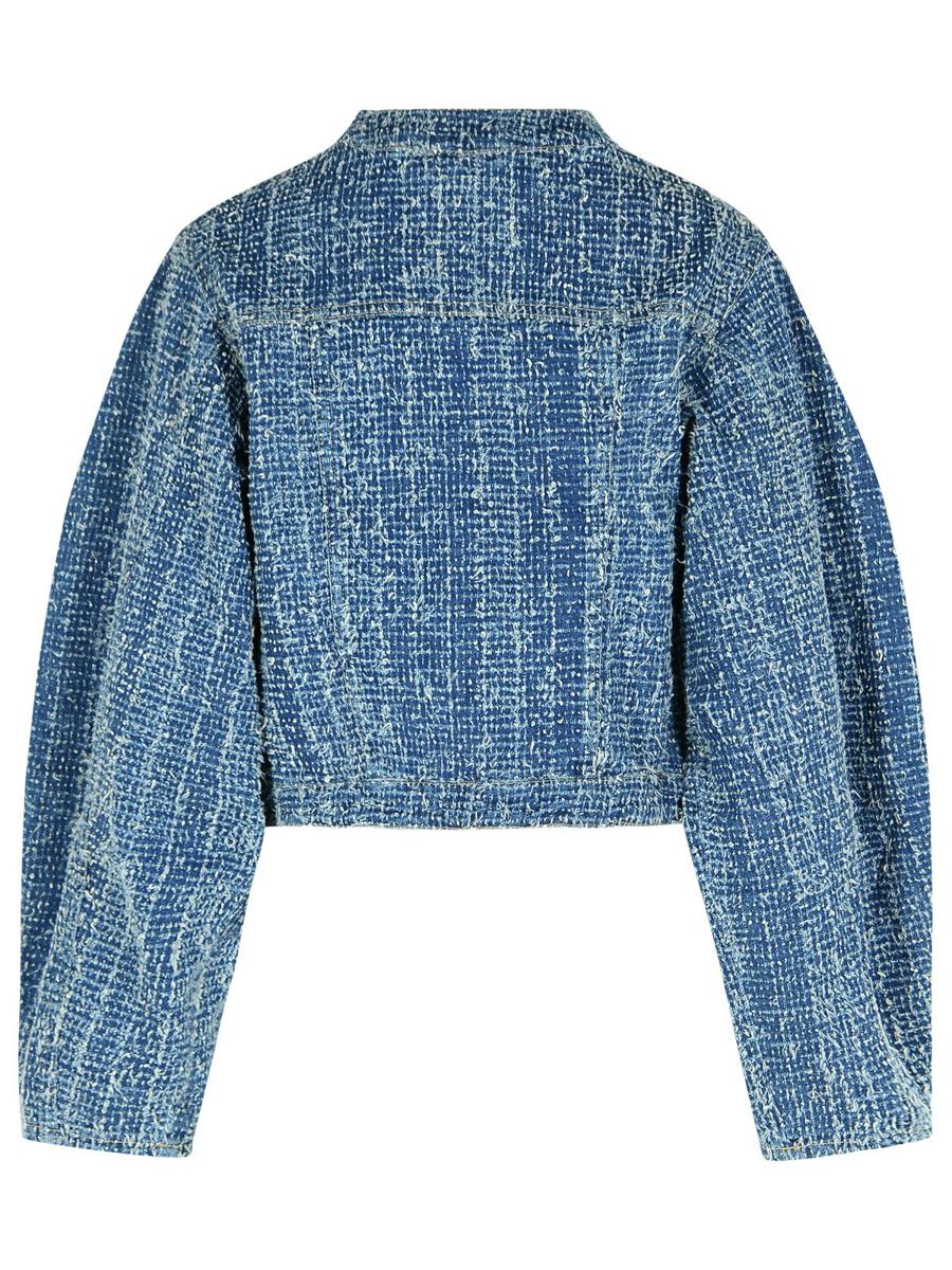 Rotate Birger Christensen – Kurze Baumwolljacke in Blau