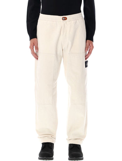 Stone Island – Lockere Chinohose aus Gabardine