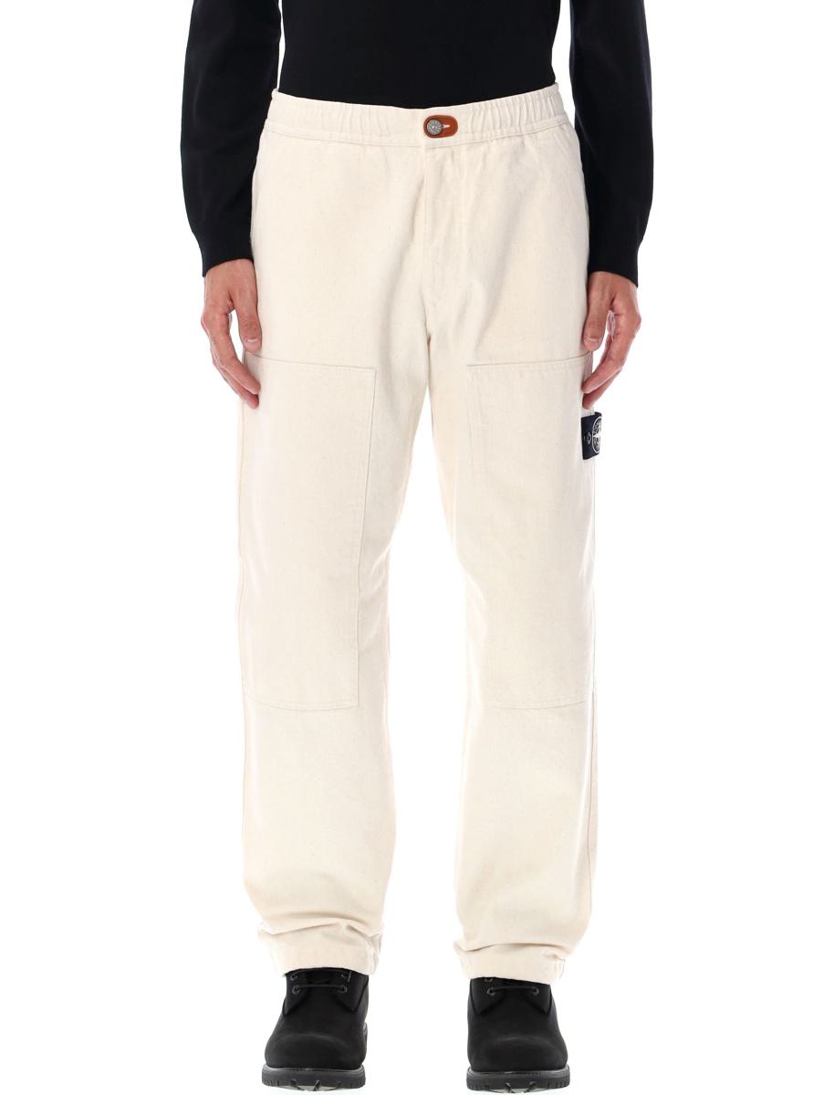Stone Island – Lockere Chinohose aus Gabardine