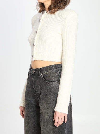 Strickjacke mit Verzierung
