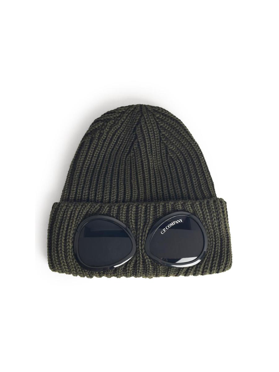 CP Company Grüne Mütze aus Merinowolle
