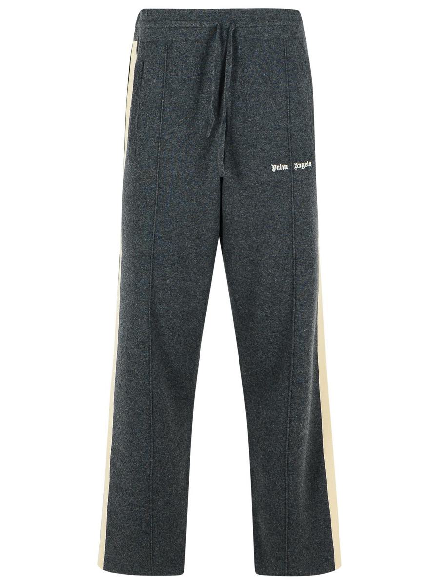 Palm Angels – Dunkelgraue Hose aus Wollmischung