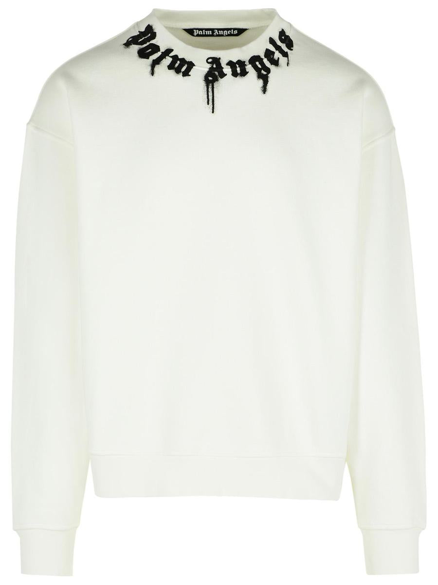 Palm Angels – Weißes Baumwoll-Sweatshirt