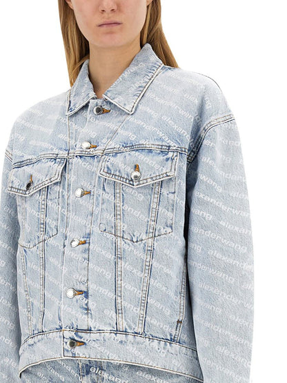 Alexander Wang Jacke mit durchgehendem Logo