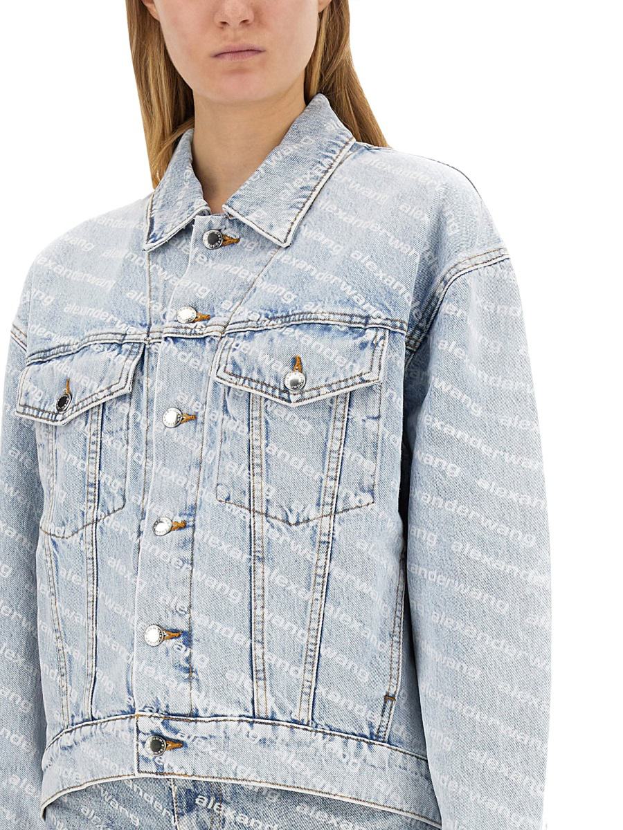 Alexander Wang Jacke mit durchgehendem Logo