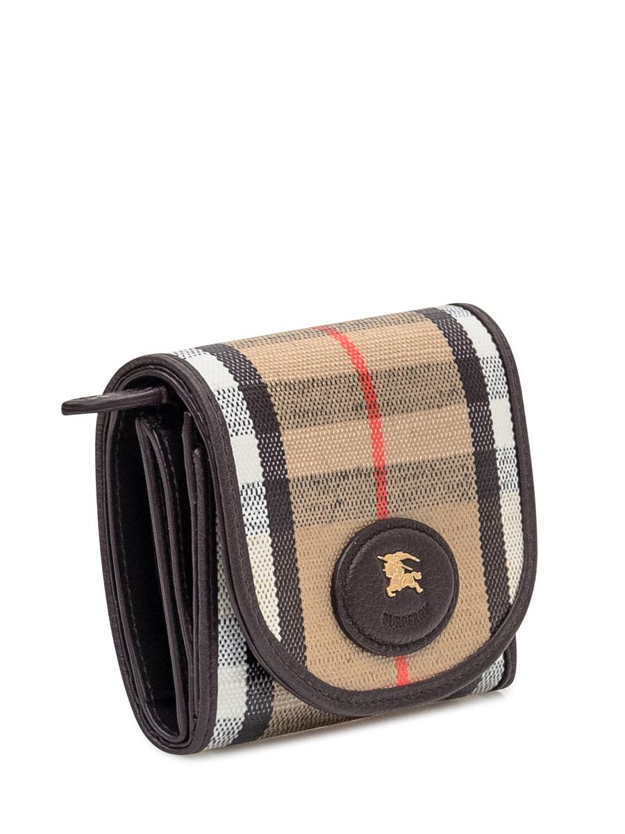 Burberry Burberry Geldbörse aus Schottenstoff und Leder