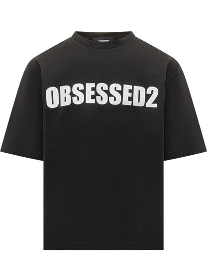 DSQUARED2 Schwarzes Obsessed2 T-Shirt von Dsquared2