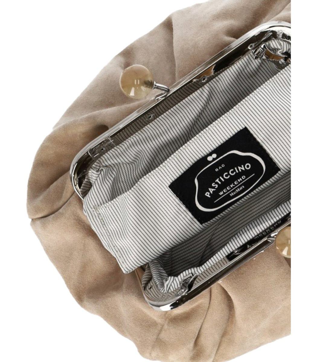 Weekend Max Mara Pasticcino Valois Kleine beige Clutch