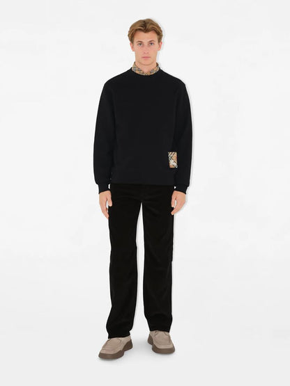 Burberry Baumwoll-Sweatshirt-Etikett