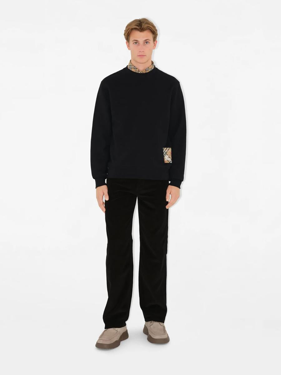 Burberry Baumwoll-Sweatshirt-Etikett