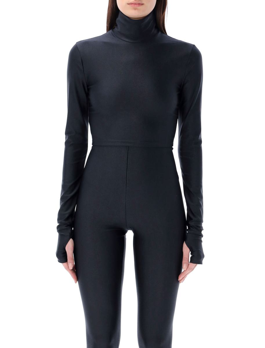 Das Andamane Rollkragen-Crop-Top