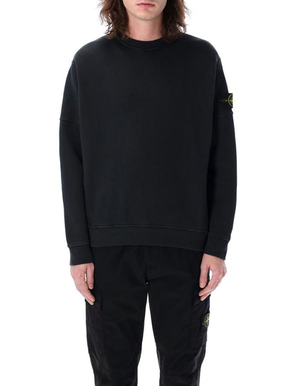 Stone Island Sweatshirt mit Old-Effect-Print
