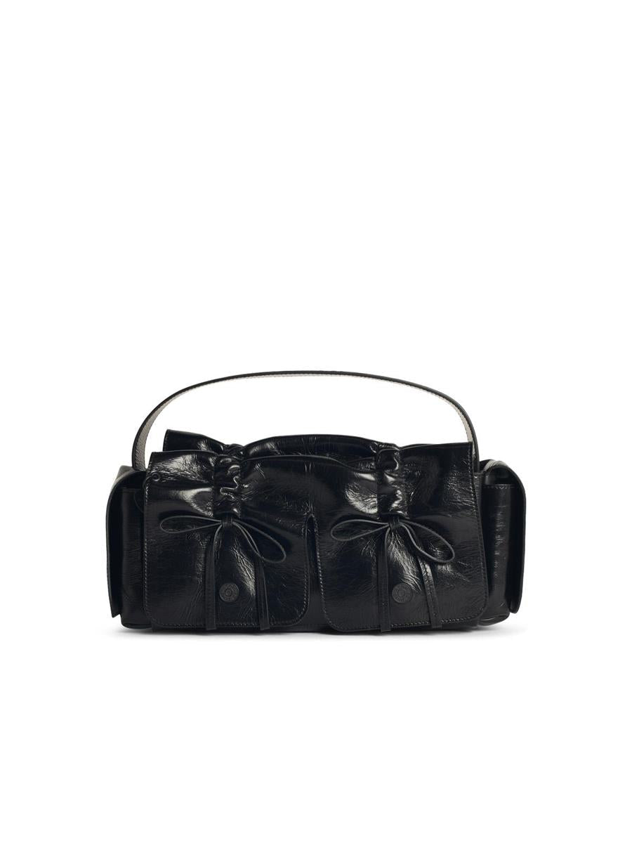 Acne Studios – Schwarze Ledertasche „Multipocket“