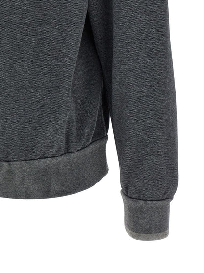 Brioni – Sweatshirt aus Piqué-Baumwolle