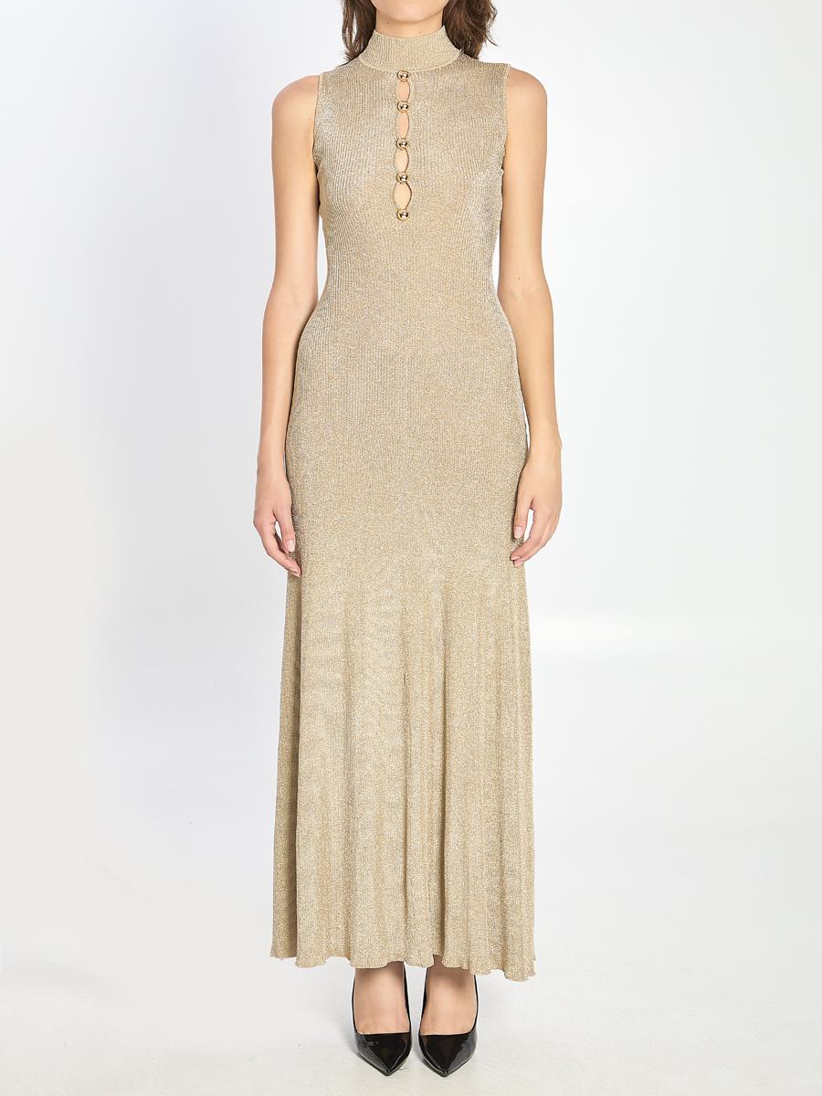 Goldenes Maxikleid