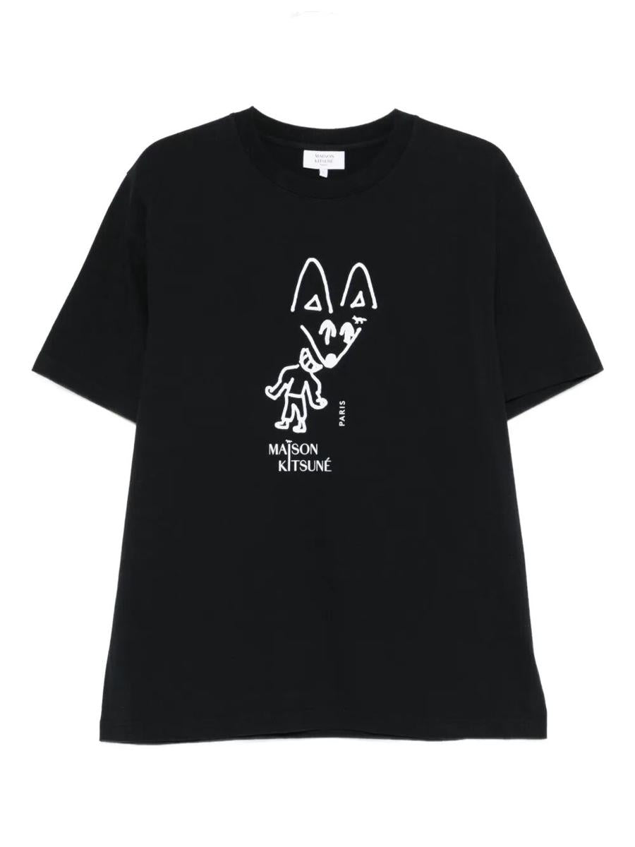 Maison Kitsuné „Party Fox“ Komfort-T-Shirt Kleidung