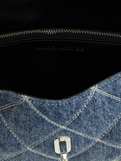 Marc Jacobs „The Quilted Denim Dual Chain“ Schultertasche