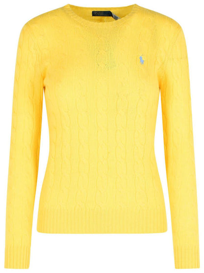 Polo Ralph Lauren – Gelber Pullover aus Kaschmirmischung