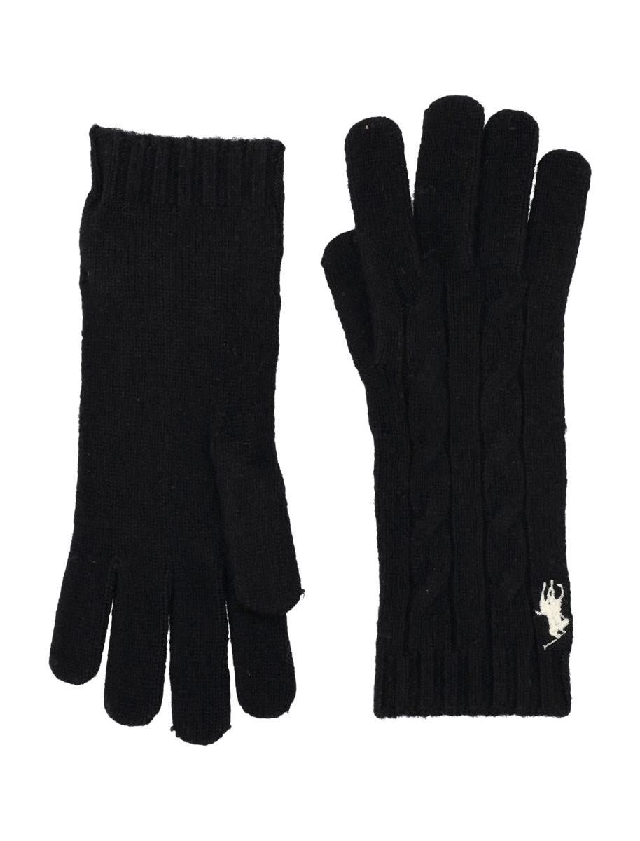 Polo Ralph Lauren – Zopfmuster-Handschuhe aus Wolle und Kaschmir