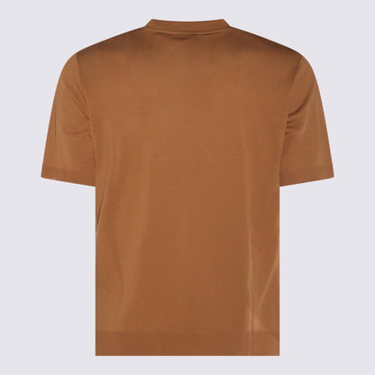 Altea Kamelfarbenes Baumwoll-T-Shirt
