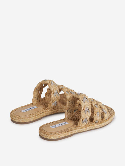 Aquazzura Raffia Coastal Sandale