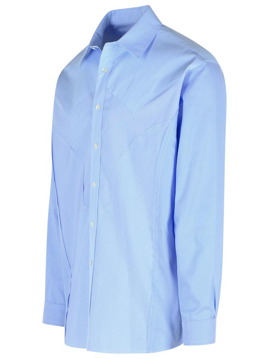 Maison Margiela Hellblaues Baumwollhemd