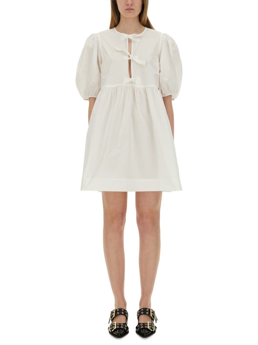 Ganni Popeline-Minikleid