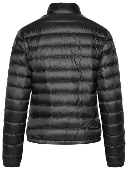 Moncler „Lans“ schwarze Daunenjacke aus Polyamid