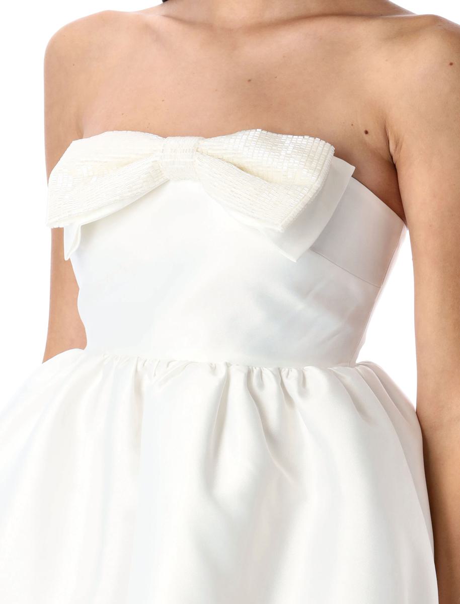 Self-Portrait – Bandeau-Minikleid aus Taft