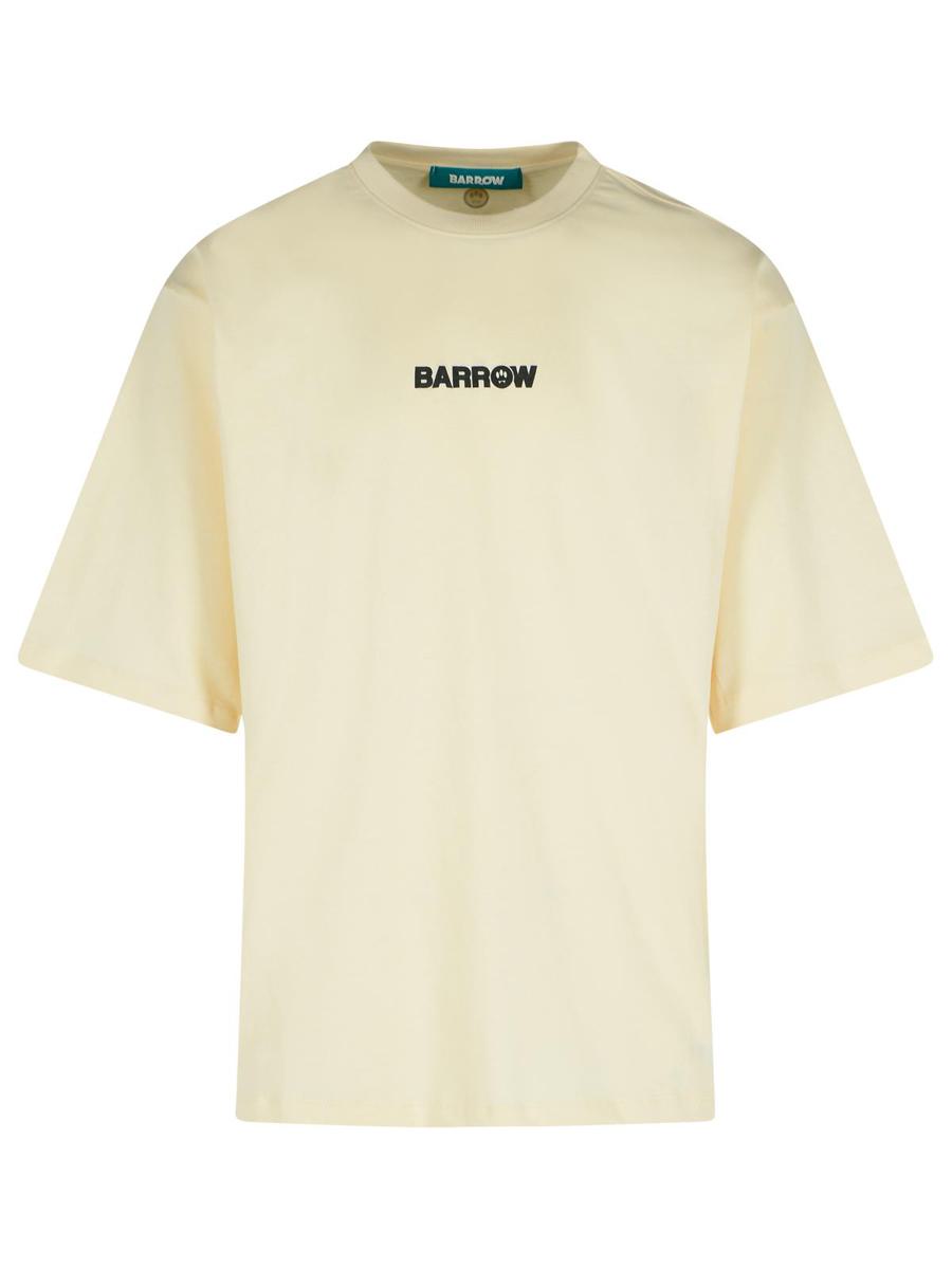 Cremefarbenes Baumwoll-T-Shirt „Barrow“