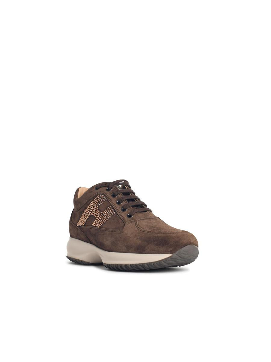 Hogan „Interactive“ – Braune Wildleder-Sneaker