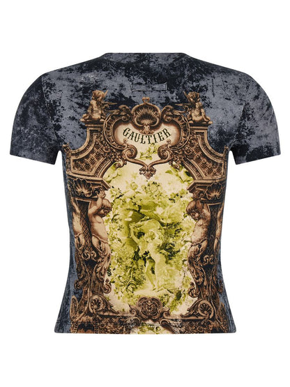 Jean Paul Gaultier T-Shirt „Das blaue Médaillon“.